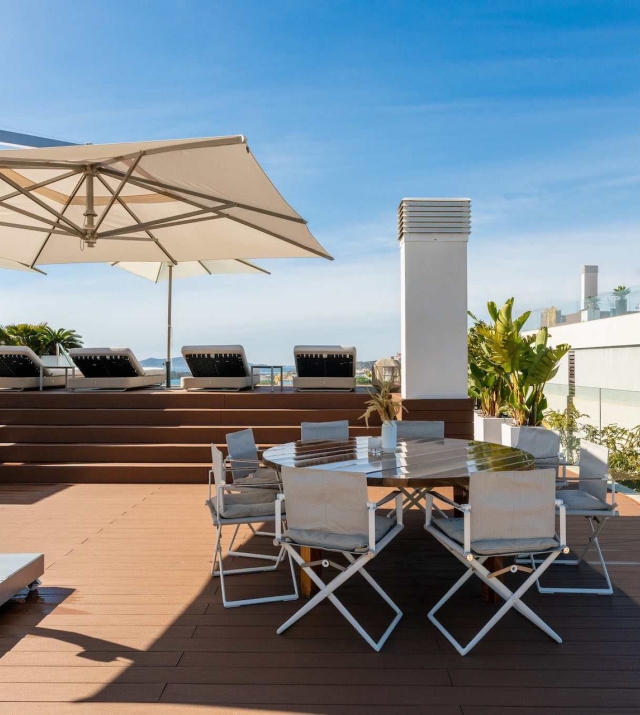 Resa estates Ibiza for sale Talamanca luxury apartment duplex roof top .jpg